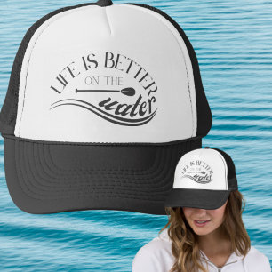 SUP stand up paddling outfit sepia black Trucker Hat