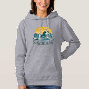 SUP Sunrise Flow Paddleboard Yoga   Graphic Beach Hoodie