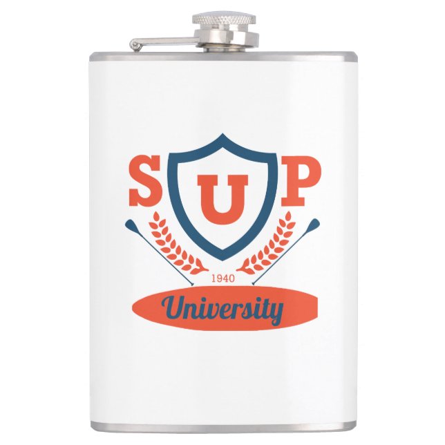 SUP university Hip Flask (Front)