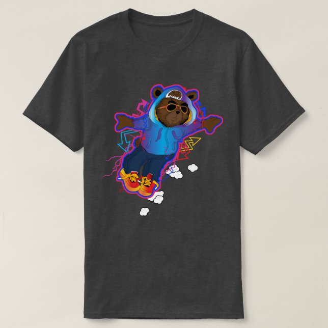 Supa Dupa Fly Bear T-Shirt (Design Front)