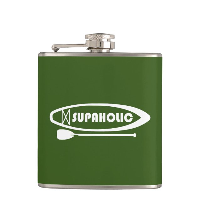Supaholic Standup Paddleboarding Hip Flask (Front)