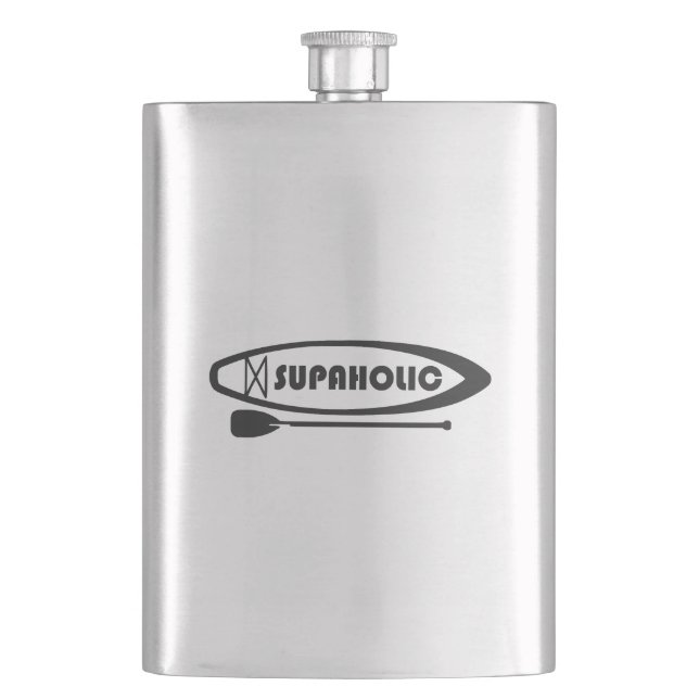 Supaholic Standup Paddleboarding Hip Flask (Front)