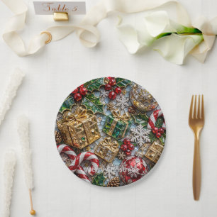 Super 3D Luxury Christmas Plate Mosaic