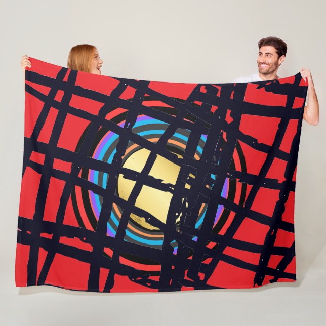 SUPER ABSTRACT Fleece Blanket (In Situ)