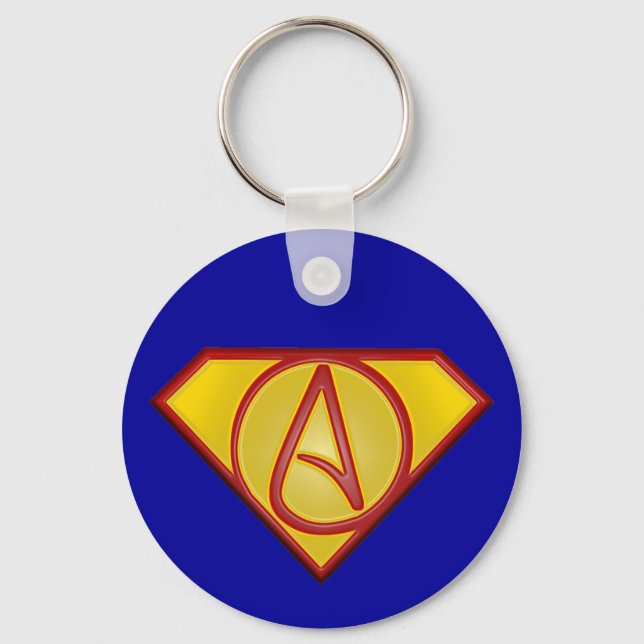 Super atheist 3D keychain (Front)