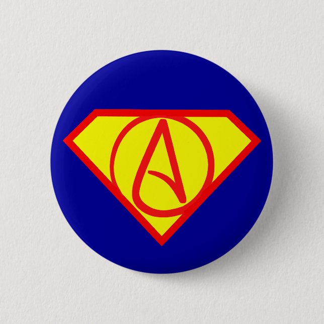 Super atheist button (Front)