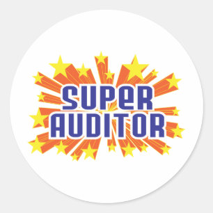 Super Auditor Classic Round Sticker