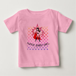 SUPER BABY GIRL tutu body suit with a girl superhe T-Shirt