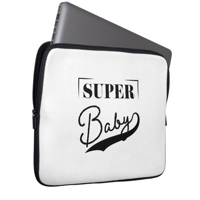 Super Baby Laptop Sleeve (Front Right)
