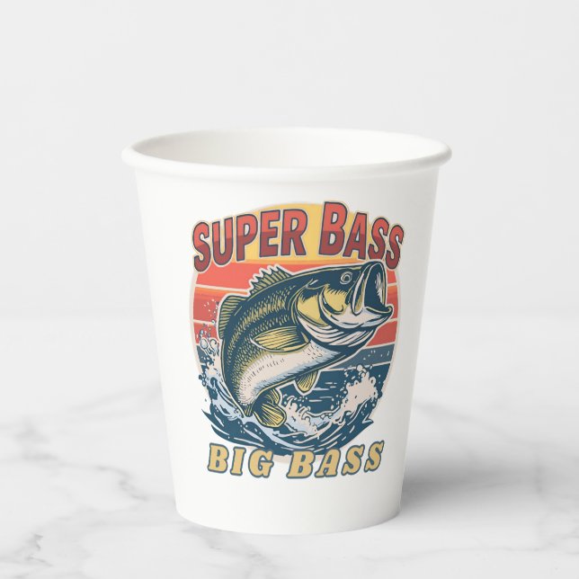 Super Bass Big Bass Paper Cups (Front)