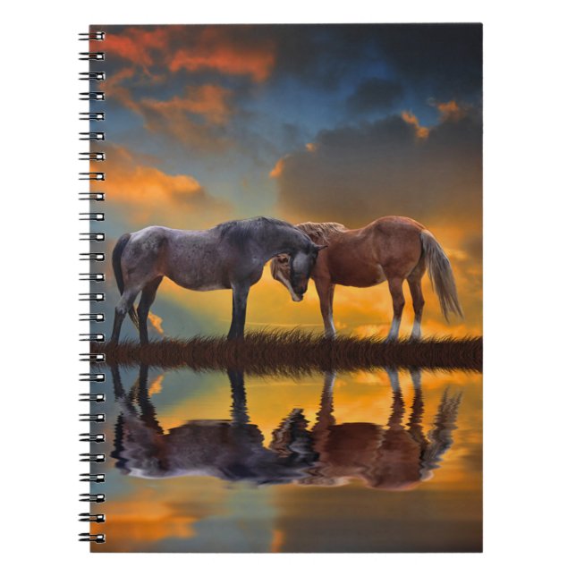 Super Beautiful Wild Horses Notebook (Front)