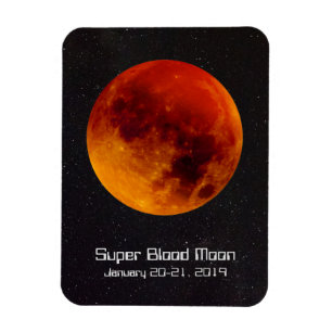 Super Blood Moon Eclipse 2019 Magnet