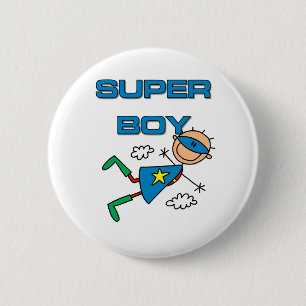 Super Boy 6 Cm Round Badge