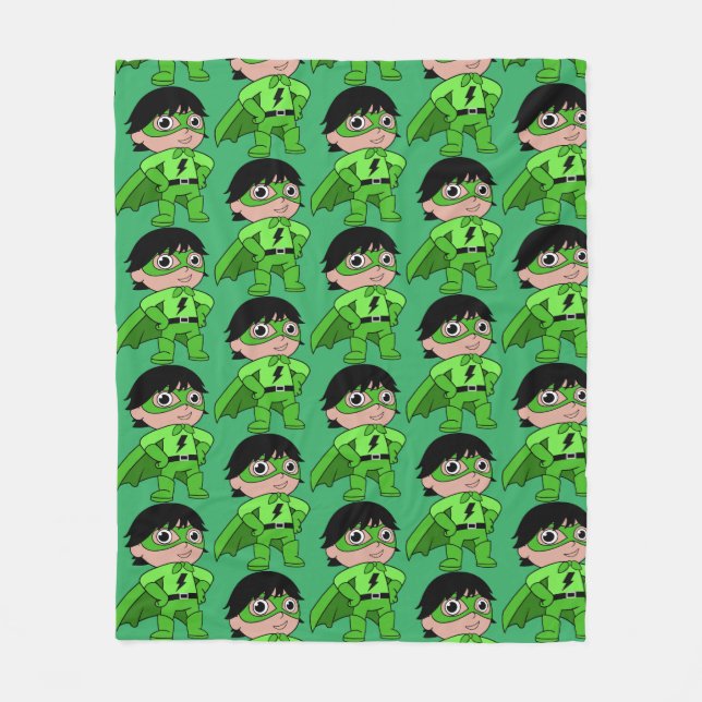 Super Boy Action Hero Fleece Blanket (Front)