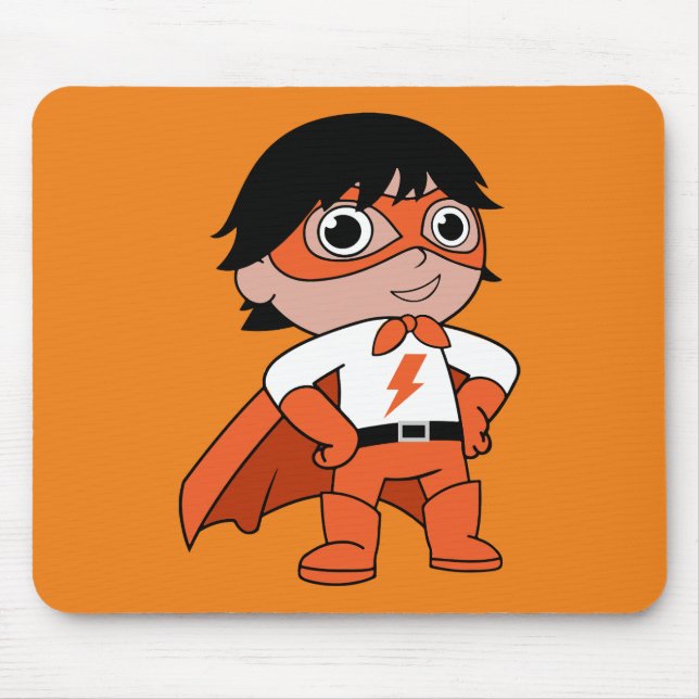 Super Boy Action Hero Mouse Pad (Front)