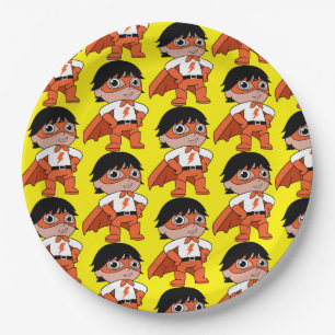 Super Boy Action Hero Paper Plate