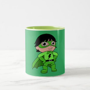 Super Boy Action Hero Two-Tone Coffee Mug