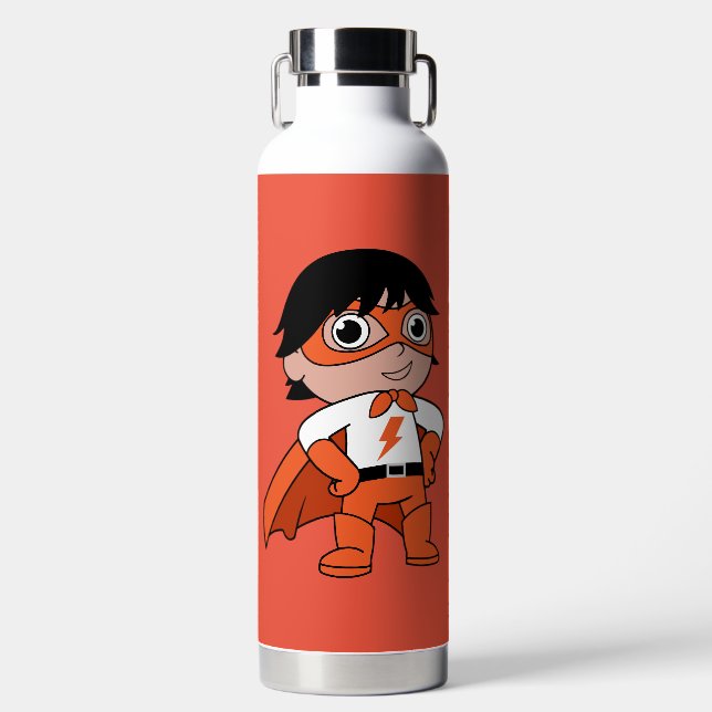 Super Boy Action Hero Water Bottle (Front)