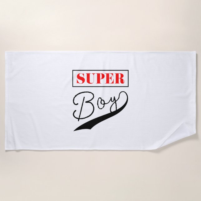 Super Boy  Beach Towel (Front)