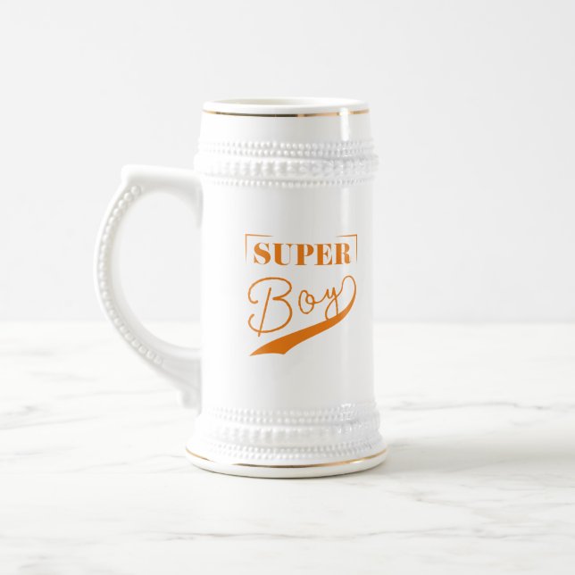 Super Boy Beer Stein (Left)