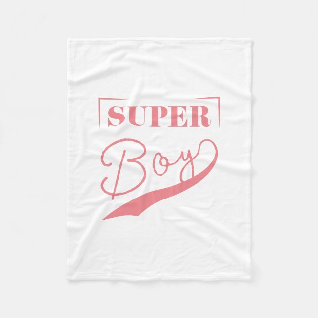 Super Boy Fleece Blanket (Front)