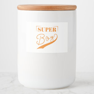 Super Boy Food Label