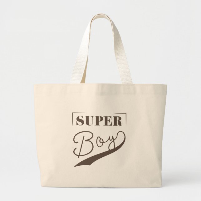 Super Boy Large Tote Bag (Front)