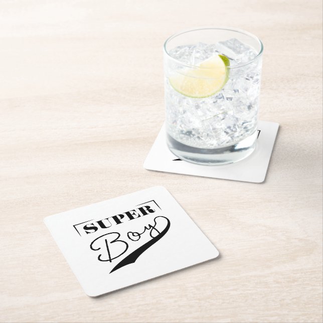 Super Boy Paper Coaster (Insitu)