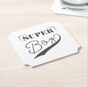 Super Boy Paper Coaster