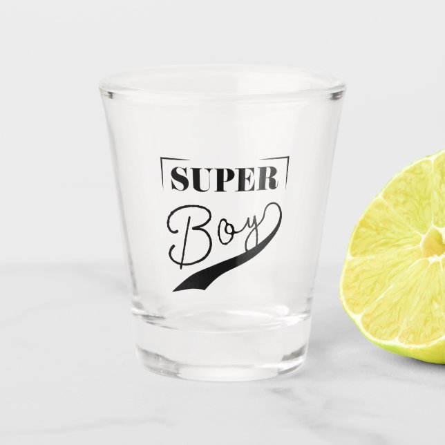 Super Boy Shot Glass (Front)