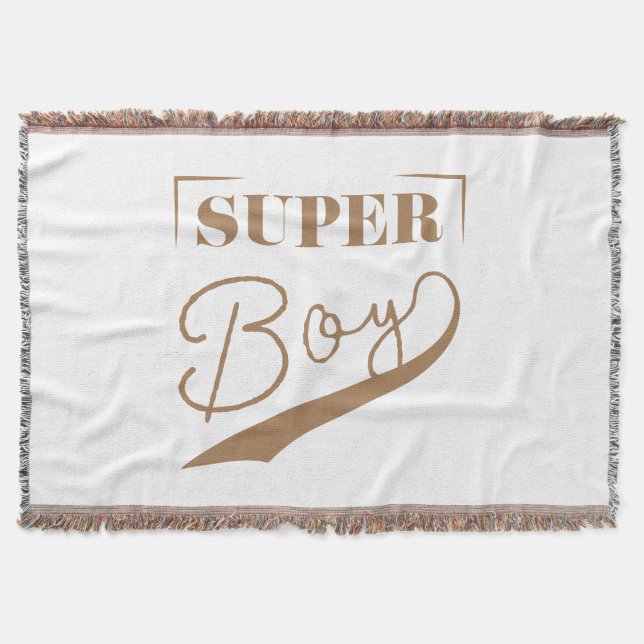Super Boy Throw Blanket (Front)