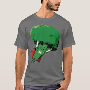 Super Broccoli Vegan Hero by Tobe Fonseca T-Shirt