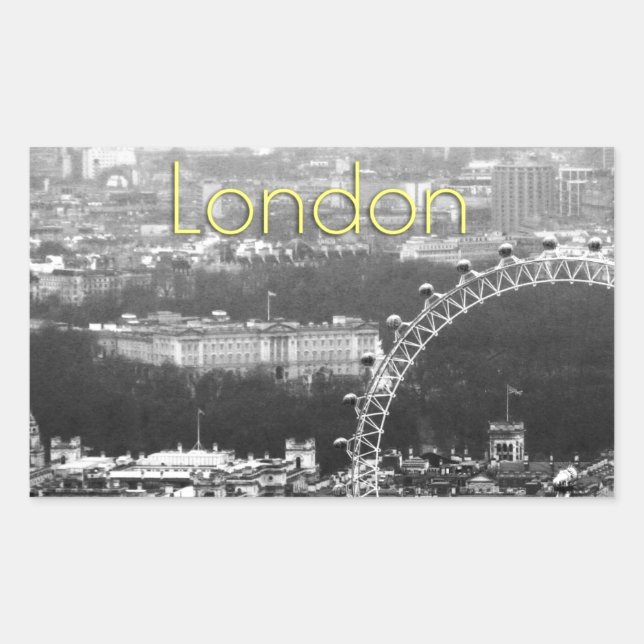 Super! Buckingham Palace London Rectangular Sticker (Front)