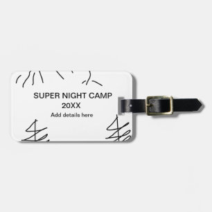 Super camp summer winter add name year travel vacc luggage tag