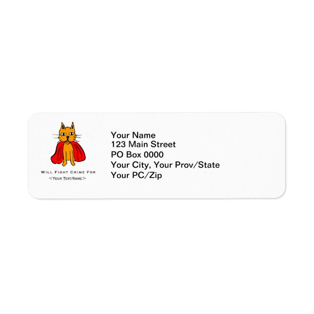 Super Cat Fight Crime For <Your Text/Name> (Front)