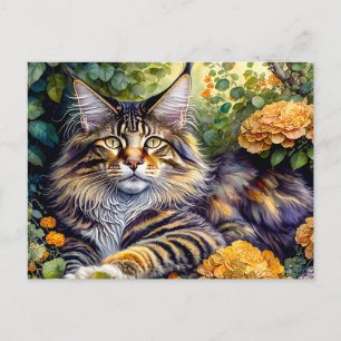 super cat postcard
