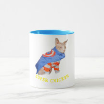 SUPER CHICKEN Coffee Mug 2 sizes