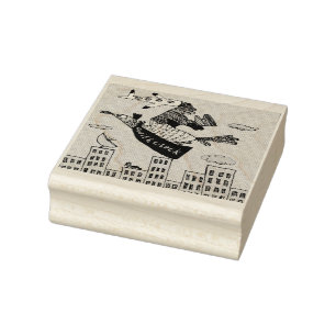 Super Cluck Rubber Stamp