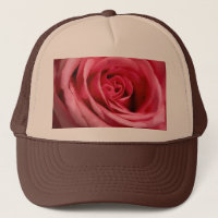 Super Cool Big Pink Rose Custom Printed Tan Brown