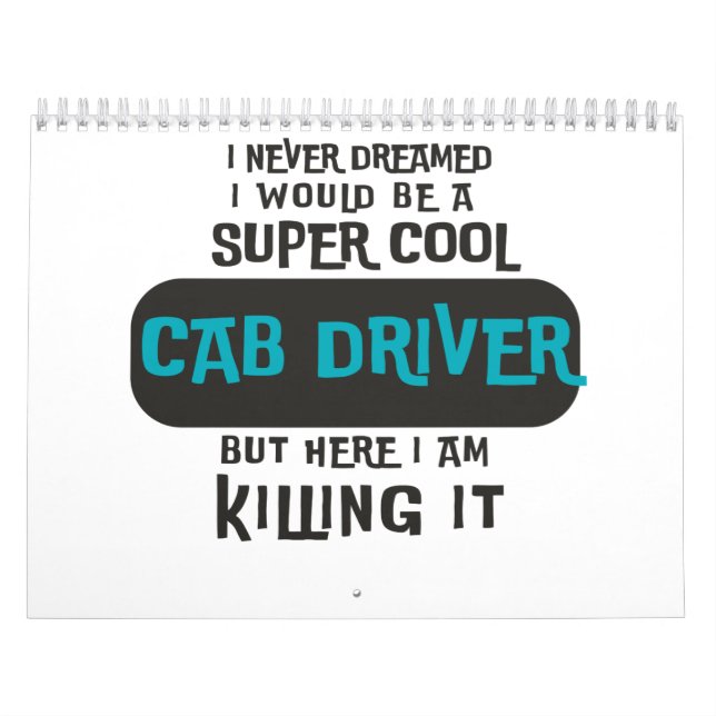 Super Cool Cab Driver Calendar (Cover)