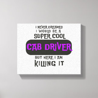 Super Cool Cab Driver Canvas Print