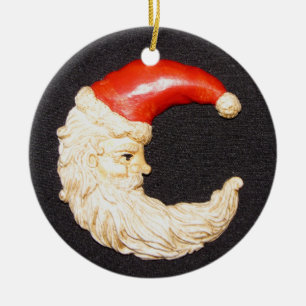 Super Cool Classic Round Santa Claus Ornament