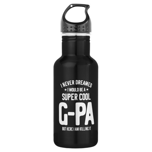 Super Cool G-Pa | Grandfather Gift 532 Ml Water Bottle (Front)
