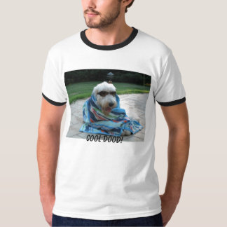 Super Cool Goldendoodle Lounging by the Pool! Shir T-Shirt