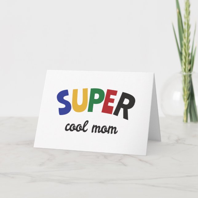Super cool mum card (Front)