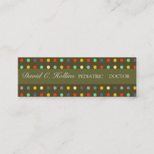 Super Cool Paediatrics Doctor Mini Business Card