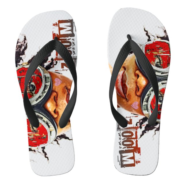 Super Cool Pair Of Flip Flops! Jandals (Footbed)
