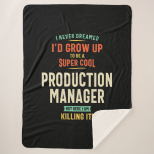 Super Cool Production Manager Sherpa Blanket