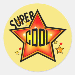 Super Cool Shinning Star Award Sticker