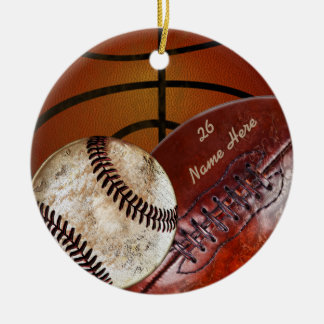 Super Cool Vintage Personalised Sports Ornaments